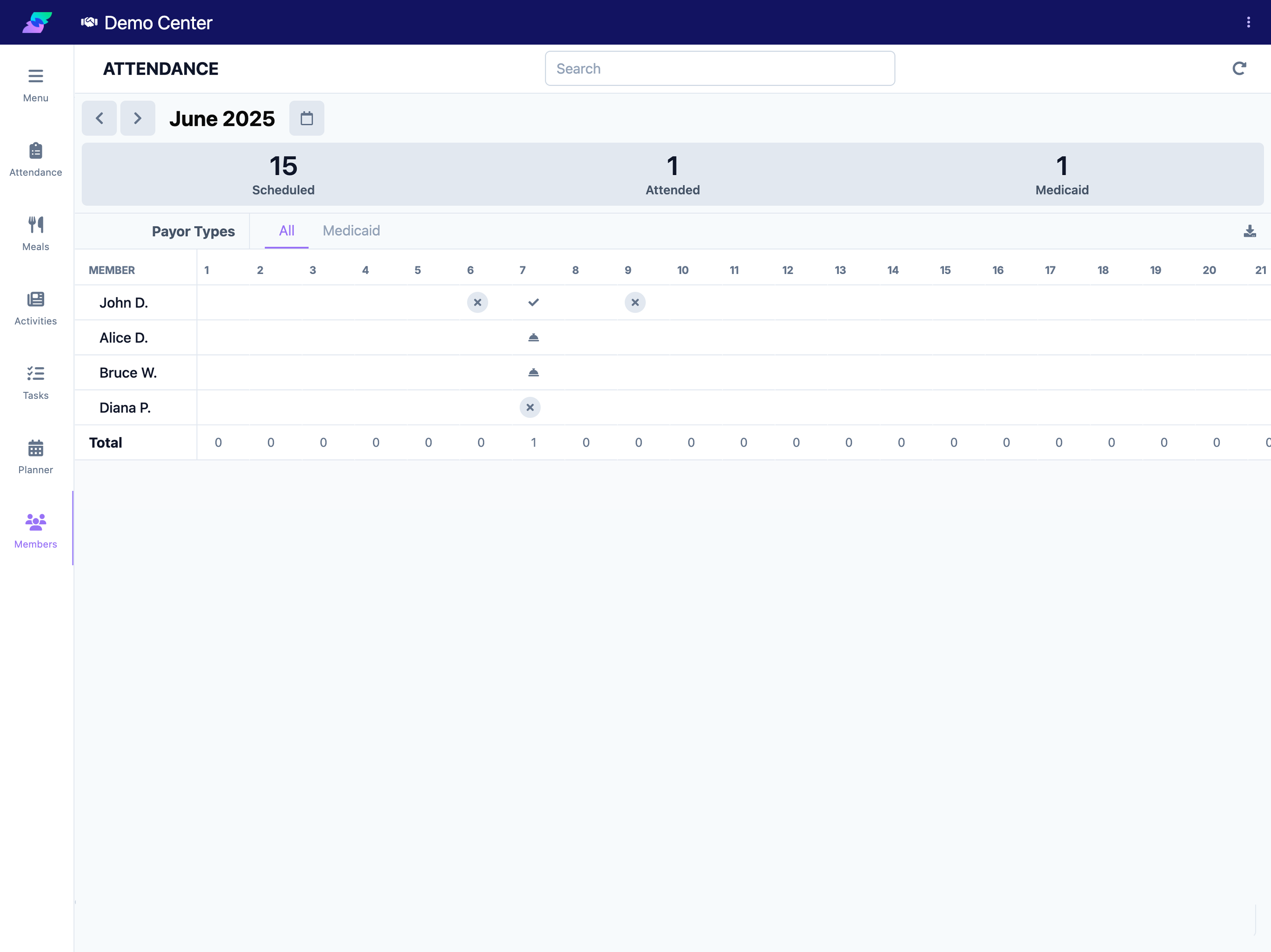 Attendance and Billing Reports