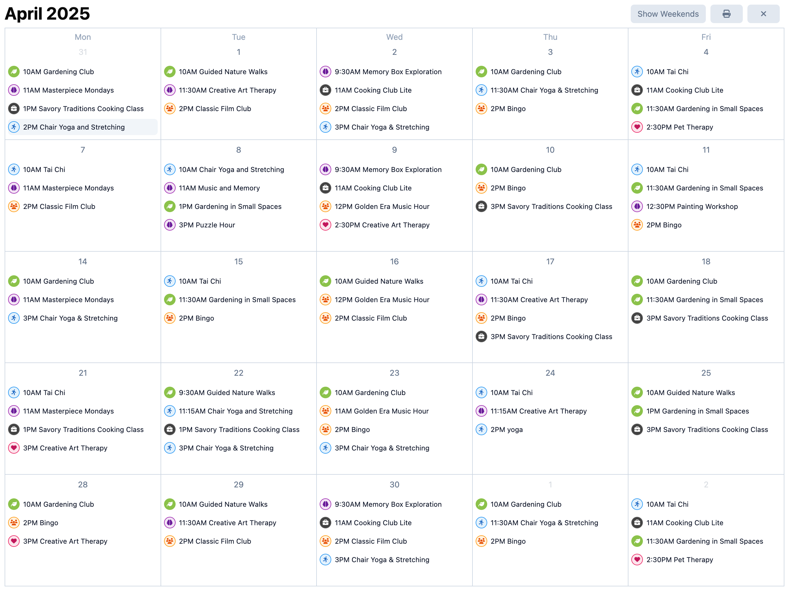 Printable Calendars